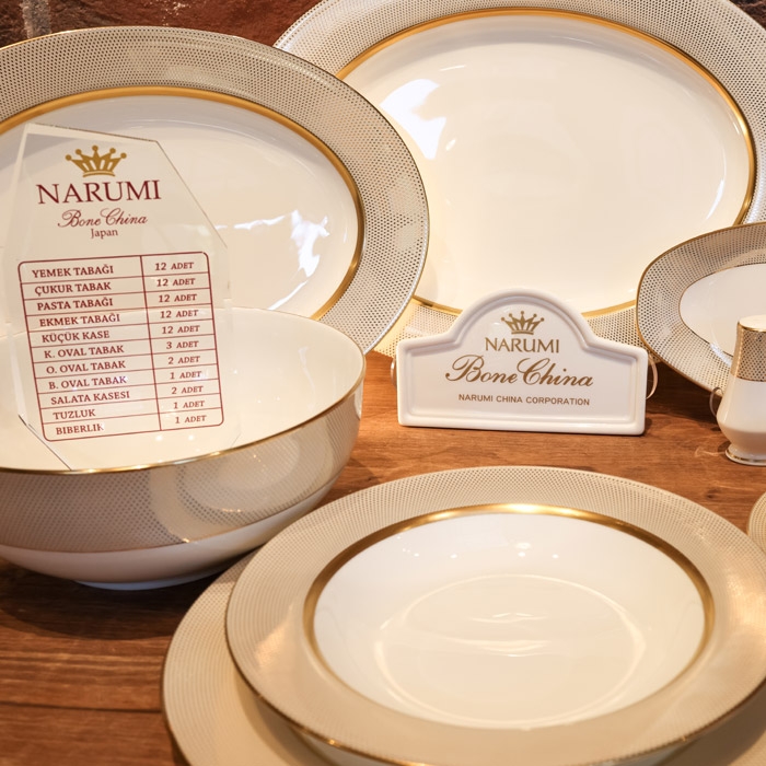 Gold Diamond 70 Parça Porselen Yemek Takımı